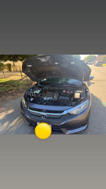 Gray 2018 Honda Civic LX