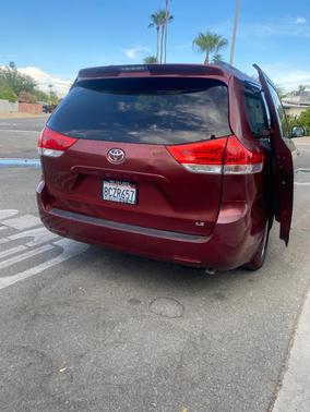 Red 2011 Toyota Sienna LE