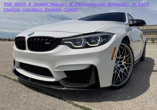 White 2020 BMW M4 Base