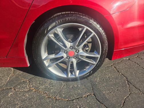 Red 2013 Ford Fusion Titanium