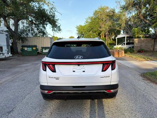 White 2023 Hyundai TUCSON Hybrid Blue
