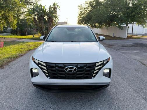 White 2023 Hyundai TUCSON Hybrid Blue