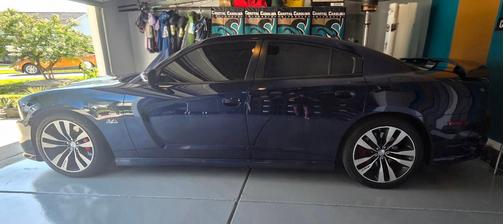 Blue 2013 Dodge Charger SRT8