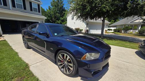Blue 2013 Dodge Charger SRT8