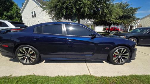 Blue 2013 Dodge Charger SRT8