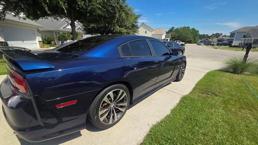 Blue 2013 Dodge Charger SRT8
