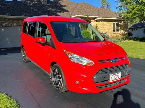 Red 2017 Ford Transit Connect Titanium w/Rear Liftgate