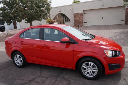 Red 2013 Chevrolet Sonic LT