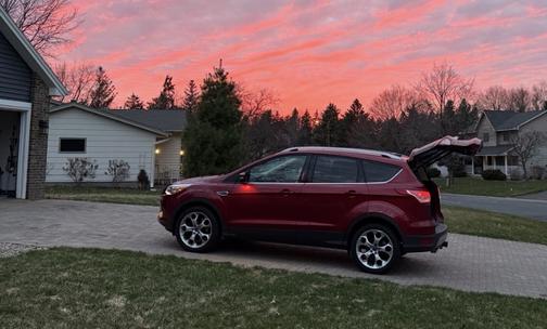 Red 2014 Ford Escape Titanium