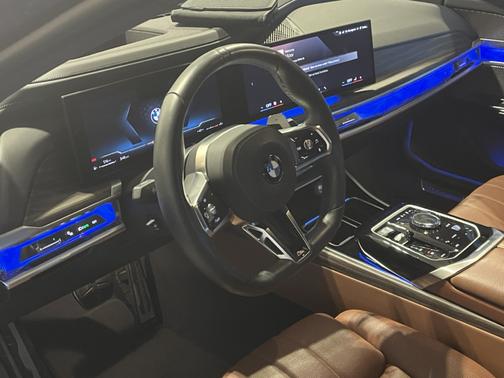Blue 2023 BMW 740 i