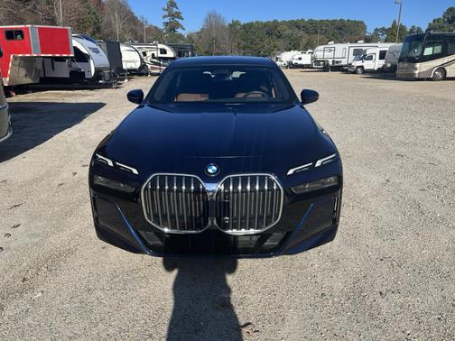 Blue 2023 BMW 740 i