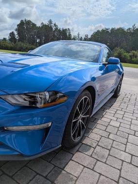 Blue 2021 Ford Mustang EcoBoost Premium