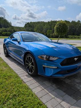 Blue 2021 Ford Mustang EcoBoost Premium