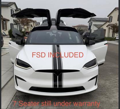 White 2022 Tesla Model X Long Range