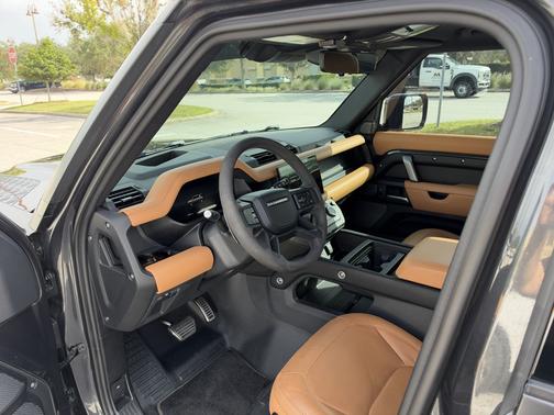 Gray 2024 Land Rover Defender 110 P525 Carpathian Edition
