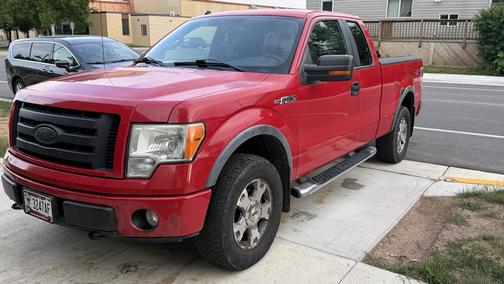 Red 2009 Ford F-150 FX4 SuperCab