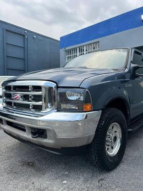 Blue 2001 Ford Excursion XLT