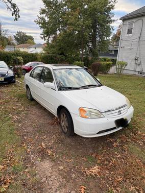White 2002 Honda Civic EX