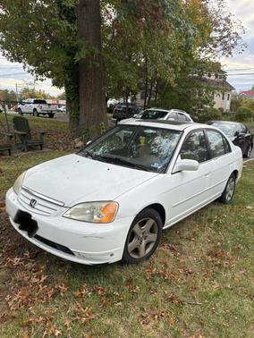 White 2002 Honda Civic EX