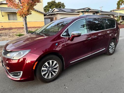 Red 2020 Chrysler Pacifica Hybrid Limited