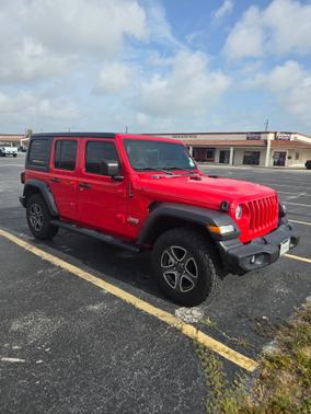 Red 2020 Jeep Wrangler Unlimited Sport