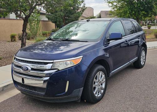 Blue 2011 Ford Edge Limited