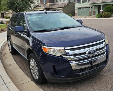 Blue 2011 Ford Edge Limited