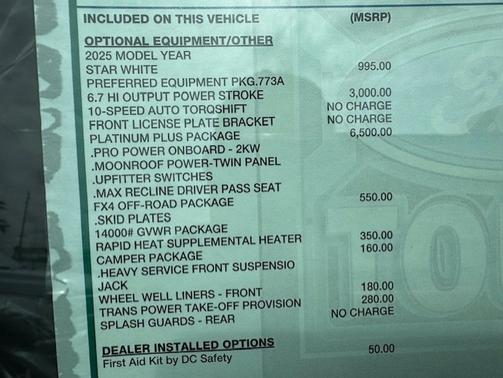2025 Ford F-450 Platinum