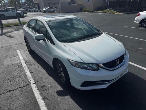 White 2014 Honda Civic EX