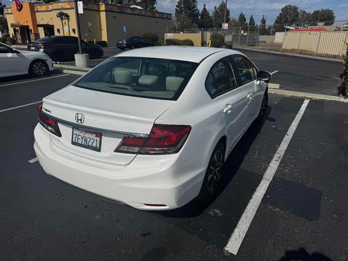 White 2014 Honda Civic EX