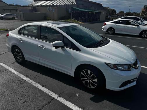 White 2014 Honda Civic EX