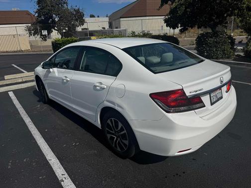 White 2014 Honda Civic EX