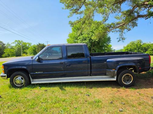 Blue 1998 Chevrolet 3500 Crew Cab