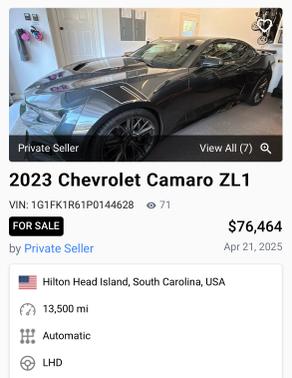 2023 Chevrolet Camaro ZL1