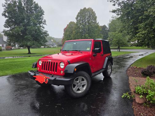 Red 2015 Jeep Wrangler Sport
