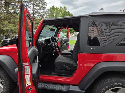 Red 2015 Jeep Wrangler Sport