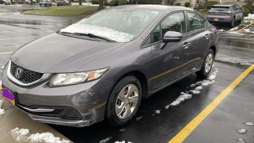 Gray 2015 Honda Civic LX