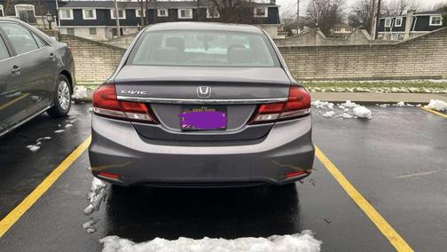 Gray 2015 Honda Civic LX