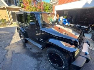 Black 2012 Jeep Wrangler Sahara
