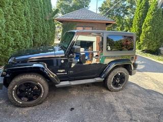 Black 2012 Jeep Wrangler Sahara