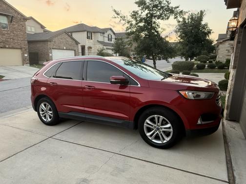 Red 2020 Ford Edge SEL