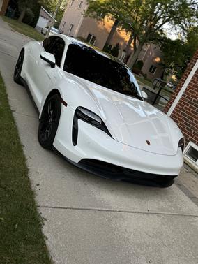 White 2021 Porsche Taycan Taycan 4S
