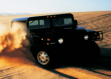 side view of 2002 H1 Hummer