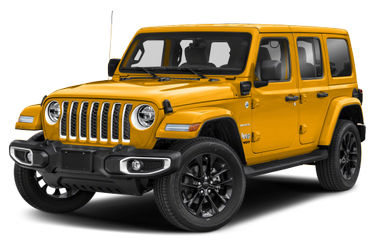 side view of 2022 Wrangler Unlimited 4xe Jeep