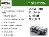 Thumbnail of 2023 Agate Black Metallic Ford Explorer
