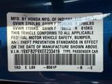 Thumbnail of 2014 Dyno Blue Pearl Honda Civic