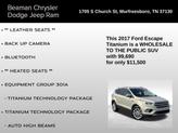 Thumbnail of 2017 White Gold Metallic Ford Escape