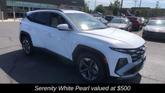 Thumbnail of 2025 Serenity White Pearl Hyundai TUCSON