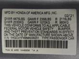 Thumbnail of 2021 Lunar Silver Metallic Honda Accord