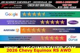 Thumbnail of 2026 Mosaic Black Metallic Chevrolet Equinox